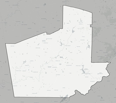 Carroll County GA county basemap context