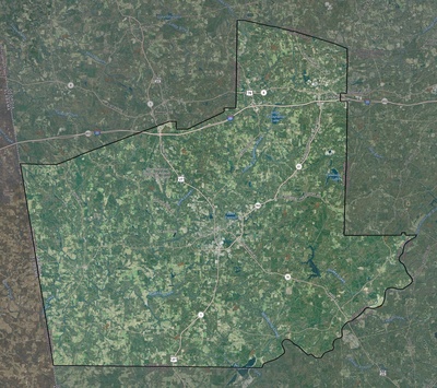 Carroll County GA USGS imagery and topo map