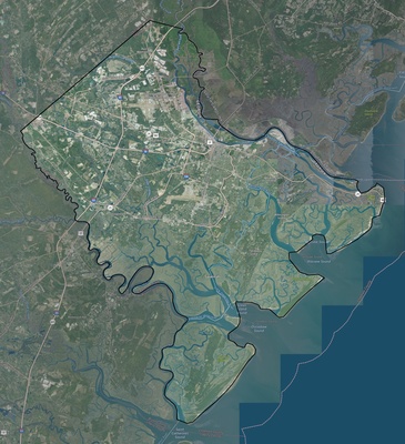Chatham County GA USGS imagery and topo map
