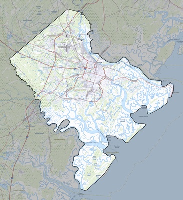 Chatham County GA USGS topo map