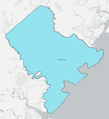 Chatham County GA school district boundaries map
