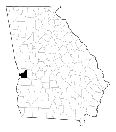 Chattahoochee County in Georgia