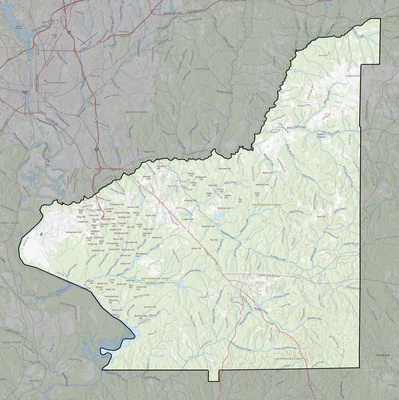 Chattahoochee County GA USGS topo map
