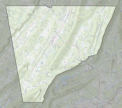 Chattooga County GA USGS topo map