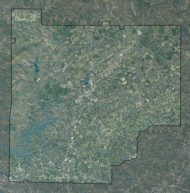 Cherokee County GA USGS imagery and topo map