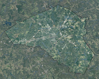 Clarke County GA USGS imagery and topo map