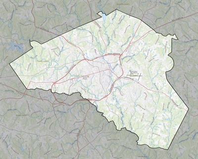 Clarke County GA USGS topo map