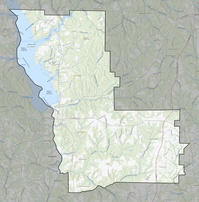 Clay County GA USGS topo map