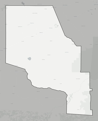 Clinch County GA county basemap context