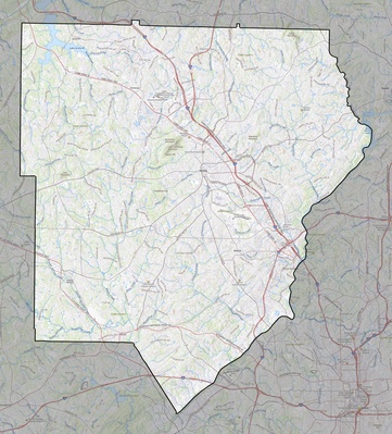 Cobb County GA USGS topo map