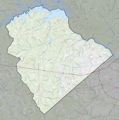 Columbia County GA USGS topo map