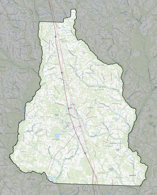 Cook County GA USGS topo map