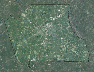 Coweta County GA USGS imagery and topo map