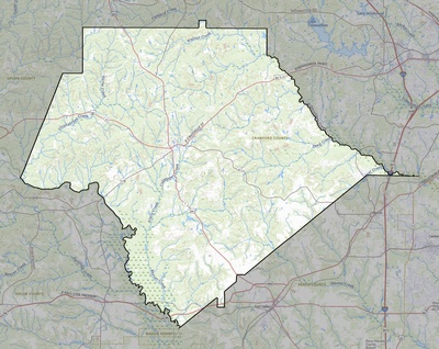 Crawford County GA USGS topo map