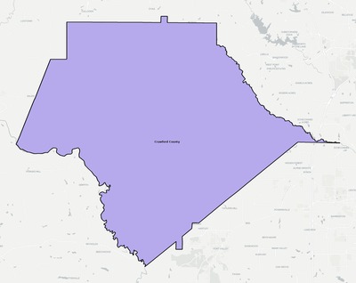 Crawford County GA school district boundaries map