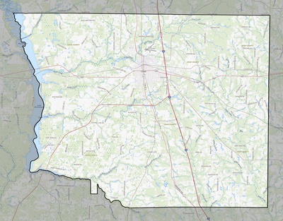 Crisp County GA USGS topo map
