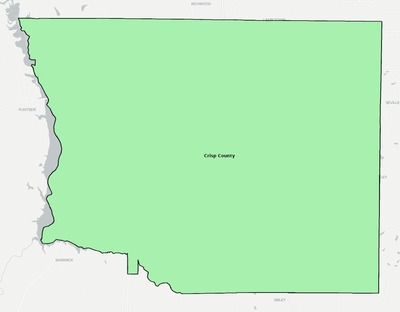 Crisp County GA school district boundaries map
