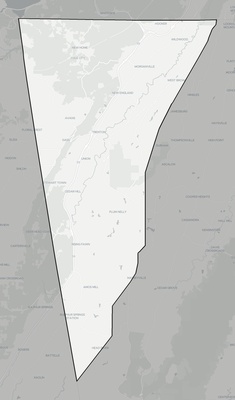 Dade County GA county basemap context