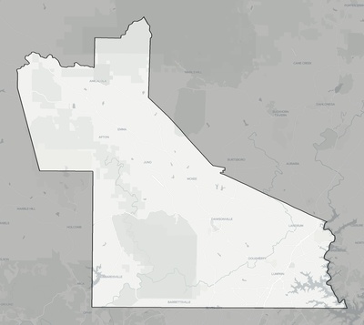 Dawson County GA county basemap context