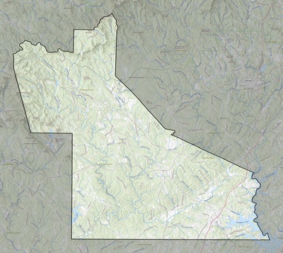Dawson County GA USGS topo map