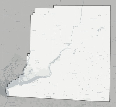 Decatur County GA county basemap context