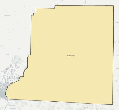 Decatur County GA school district boundaries map