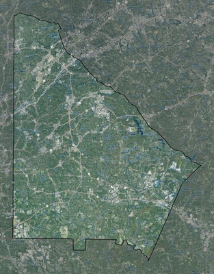 DeKalb County GA USGS imagery and topo map