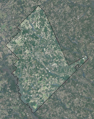 Dodge County GA USGS imagery and topo map