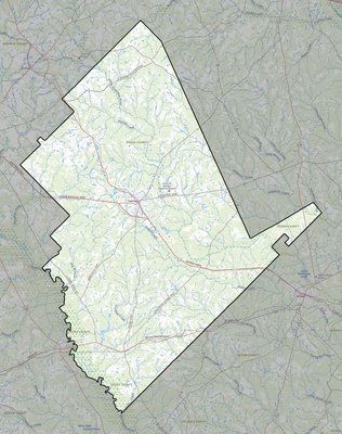 Dodge County GA USGS topo map
