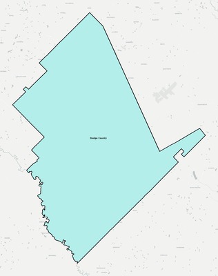Dodge County GA school district boundaries map