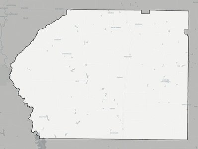 Dooly County GA county basemap context