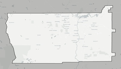 Dougherty County GA county basemap context