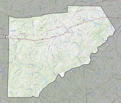 Douglas County GA USGS topo map