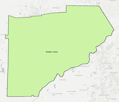 Douglas County GA school district boundaries map