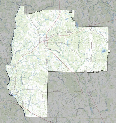 Early County GA USGS topo map