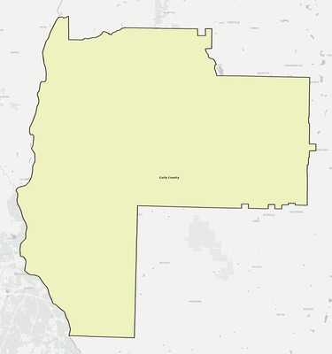 Early County GA school district boundaries map