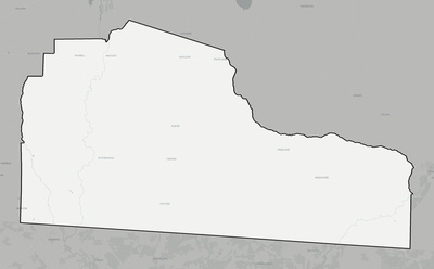 Echols County GA county basemap context