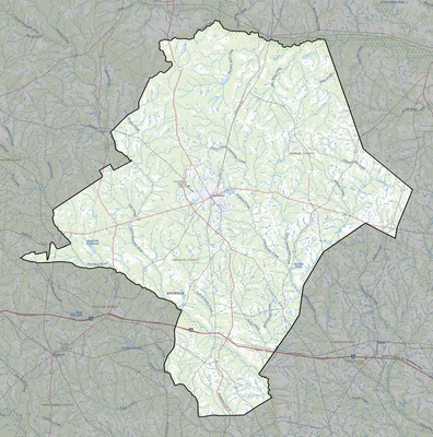 Emanuel County GA USGS topo map