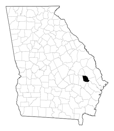 Evans County in Georgia