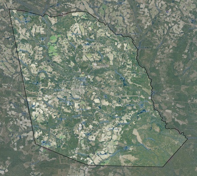 Evans County GA USGS imagery and topo map