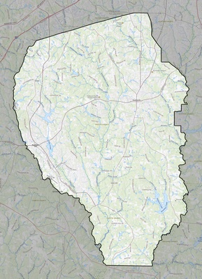 Fayette County GA USGS topo map