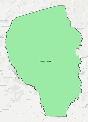 Fayette County GA school district boundaries map