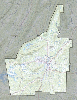 Floyd County GA USGS topo map