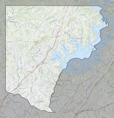 Forsyth County GA USGS topo map