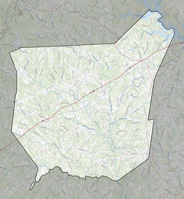 Franklin County GA USGS topo map