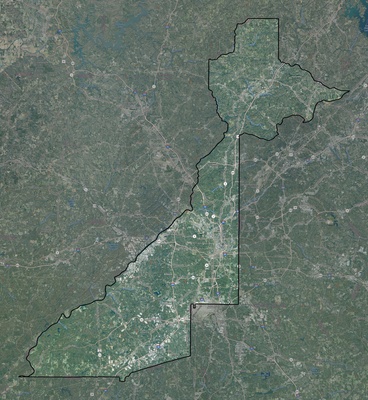 Fulton County GA USGS imagery and topo map
