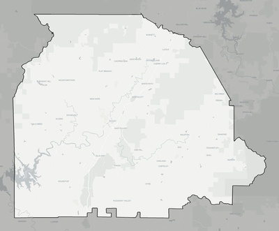 Gilmer County GA county basemap context
