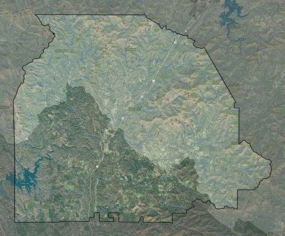 Gilmer County GA USGS imagery and topo map