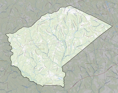 Glascock County GA USGS topo map