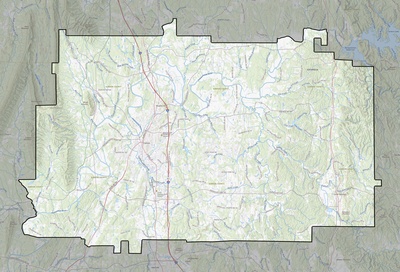 Gordon County GA USGS topo map